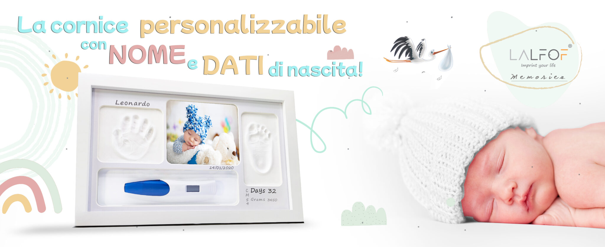 Lalfof Kit Calco Mani Coppia 3D. Idea Regalo per lei,Regalo per